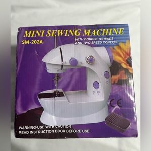 Mini Sewing Machine With Double Threads And Two Speed Control